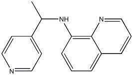 N-[1-(pyridin-4-yl)ethyl]quinolin-8-amine Struktur