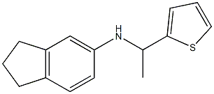 N-[1-(thiophen-2-yl)ethyl]-2,3-dihydro-1H-inden-5-amine Struktur