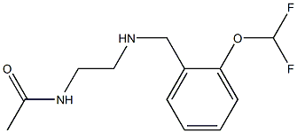 N-[2-({[2-(difluoromethoxy)phenyl]methyl}amino)ethyl]acetamide Struktur