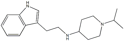 N-[2-(1H-indol-3-yl)ethyl]-1-(propan-2-yl)piperidin-4-amine Struktur