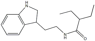 N-[2-(2,3-dihydro-1H-indol-3-yl)ethyl]-2-ethylbutanamide Struktur