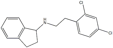 N-[2-(2,4-dichlorophenyl)ethyl]-2,3-dihydro-1H-inden-1-amine Struktur