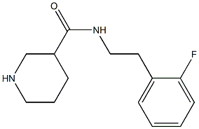 N-[2-(2-fluorophenyl)ethyl]piperidine-3-carboxamide Struktur