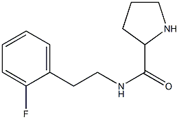 N-[2-(2-fluorophenyl)ethyl]pyrrolidine-2-carboxamide Struktur