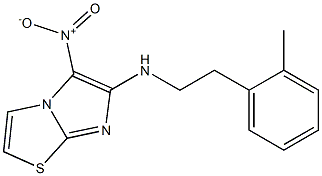 N-[2-(2-methylphenyl)ethyl]-5-nitroimidazo[2,1-b][1,3]thiazol-6-amine Struktur