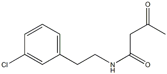 N-[2-(3-chlorophenyl)ethyl]-3-oxobutanamide Struktur