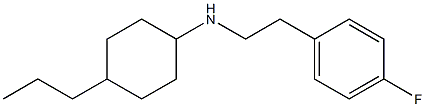 N-[2-(4-fluorophenyl)ethyl]-4-propylcyclohexan-1-amine Struktur