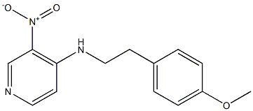 N-[2-(4-methoxyphenyl)ethyl]-3-nitropyridin-4-amine Struktur