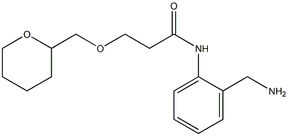 N-[2-(aminomethyl)phenyl]-3-(oxan-2-ylmethoxy)propanamide Struktur