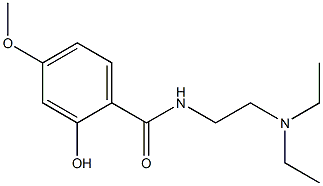 N-[2-(diethylamino)ethyl]-2-hydroxy-4-methoxybenzamide Struktur