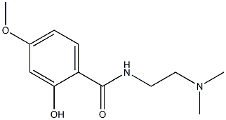 N-[2-(dimethylamino)ethyl]-2-hydroxy-4-methoxybenzamide Struktur