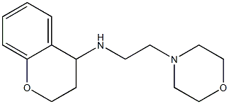 N-[2-(morpholin-4-yl)ethyl]-3,4-dihydro-2H-1-benzopyran-4-amine Struktur