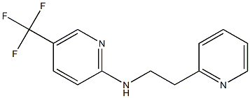 N-[2-(pyridin-2-yl)ethyl]-5-(trifluoromethyl)pyridin-2-amine Struktur