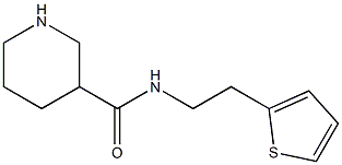 N-[2-(thiophen-2-yl)ethyl]piperidine-3-carboxamide Struktur