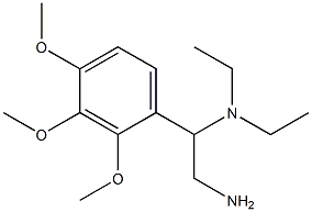 N-[2-amino-1-(2,3,4-trimethoxyphenyl)ethyl]-N,N-diethylamine Struktur