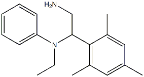 N-[2-amino-1-(2,4,6-trimethylphenyl)ethyl]-N-ethylaniline Struktur