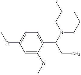 N-[2-amino-1-(2,4-dimethoxyphenyl)ethyl]-N,N-dipropylamine Struktur