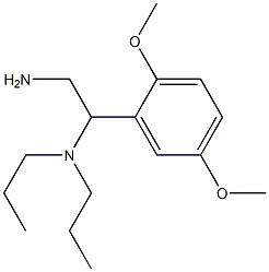 N-[2-amino-1-(2,5-dimethoxyphenyl)ethyl]-N,N-dipropylamine Struktur