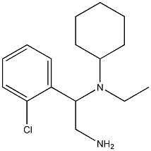 N-[2-amino-1-(2-chlorophenyl)ethyl]-N-ethylcyclohexanamine Struktur