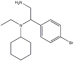 N-[2-amino-1-(4-bromophenyl)ethyl]-N-ethylcyclohexanamine Struktur