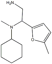 N-[2-amino-1-(5-methyl-2-furyl)ethyl]-N-cyclohexyl-N-methylamine Struktur