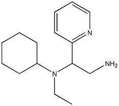 N-[2-amino-1-(pyridin-2-yl)ethyl]-N-ethylcyclohexanamine Struktur