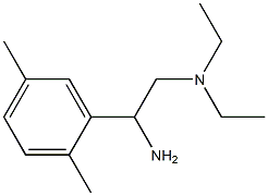 N-[2-amino-2-(2,5-dimethylphenyl)ethyl]-N,N-diethylamine Struktur