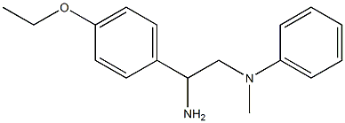 N-[2-amino-2-(4-ethoxyphenyl)ethyl]-N-methyl-N-phenylamine Struktur