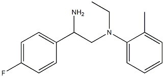 N-[2-amino-2-(4-fluorophenyl)ethyl]-N-ethyl-2-methylaniline Struktur