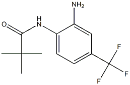 N-[2-amino-4-(trifluoromethyl)phenyl]-2,2-dimethylpropanamide Struktur