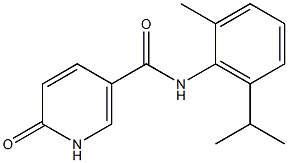 N-[2-methyl-6-(propan-2-yl)phenyl]-6-oxo-1,6-dihydropyridine-3-carboxamide Struktur