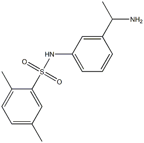 N-[3-(1-aminoethyl)phenyl]-2,5-dimethylbenzene-1-sulfonamide Struktur