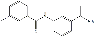 N-[3-(1-aminoethyl)phenyl]-3-methylbenzamide Struktur