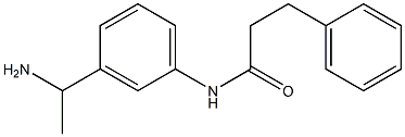 N-[3-(1-aminoethyl)phenyl]-3-phenylpropanamide Struktur