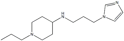 N-[3-(1H-imidazol-1-yl)propyl]-1-propylpiperidin-4-amine Struktur