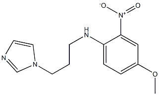 N-[3-(1H-imidazol-1-yl)propyl]-4-methoxy-2-nitroaniline Struktur