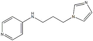 N-[3-(1H-imidazol-1-yl)propyl]pyridin-4-amine Struktur