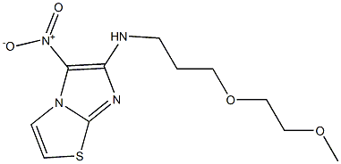 N-[3-(2-methoxyethoxy)propyl]-5-nitroimidazo[2,1-b][1,3]thiazol-6-amine Struktur