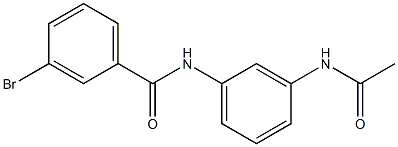 N-[3-(acetylamino)phenyl]-3-bromobenzamide Struktur