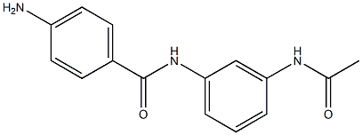 N-[3-(acetylamino)phenyl]-4-aminobenzamide Struktur