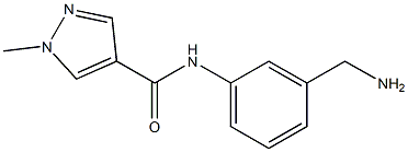 N-[3-(aminomethyl)phenyl]-1-methyl-1H-pyrazole-4-carboxamide Struktur