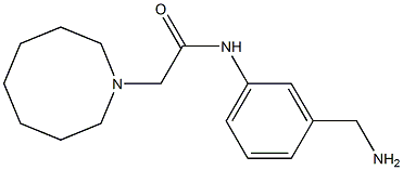 N-[3-(aminomethyl)phenyl]-2-(azocan-1-yl)acetamide Struktur