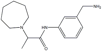 N-[3-(aminomethyl)phenyl]-2-azepan-1-ylpropanamide Struktur