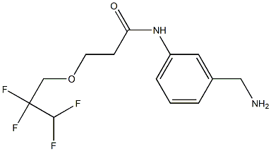 N-[3-(aminomethyl)phenyl]-3-(2,2,3,3-tetrafluoropropoxy)propanamide Struktur