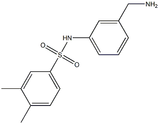 N-[3-(aminomethyl)phenyl]-3,4-dimethylbenzene-1-sulfonamide Struktur