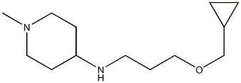 N-[3-(cyclopropylmethoxy)propyl]-1-methylpiperidin-4-amine Struktur