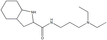 N-[3-(diethylamino)propyl]octahydro-1H-indole-2-carboxamide Struktur