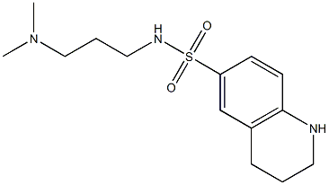 N-[3-(dimethylamino)propyl]-1,2,3,4-tetrahydroquinoline-6-sulfonamide Struktur