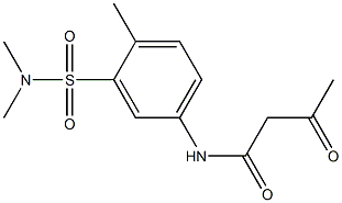 N-[3-(dimethylsulfamoyl)-4-methylphenyl]-3-oxobutanamide Struktur