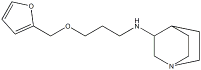 N-[3-(furan-2-ylmethoxy)propyl]-1-azabicyclo[2.2.2]octan-3-amine Struktur